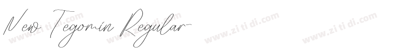 New Tegomin Regular字体转换